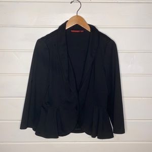 Elle black peplum style blazer